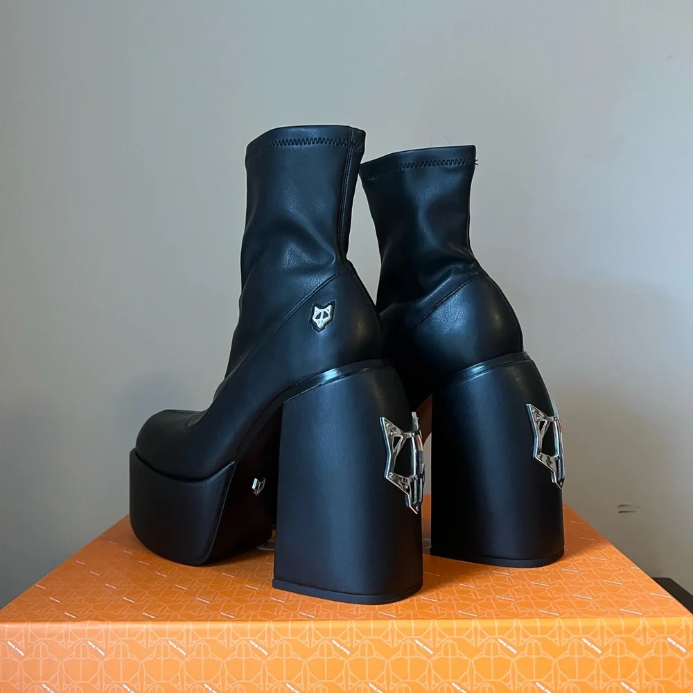 Naked Wolfe | Shoes | Naked Wolfe Sugar Black Stretch | Poshmark